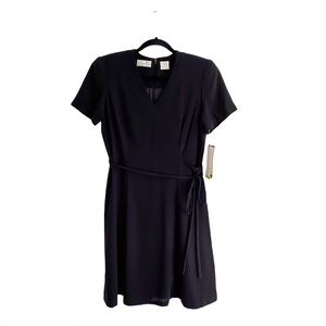 NWT Liz Claiborne Short Sleeve Black Dress Size 10